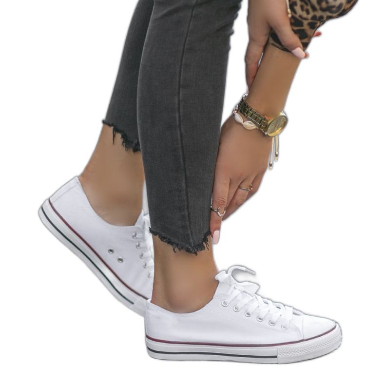 Weiße klassische TH68-1 Damensneaker