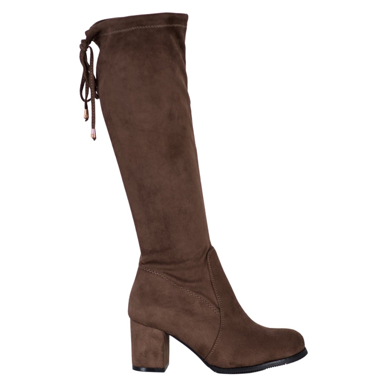 J. Star Klassische Wildlederstiefel braun