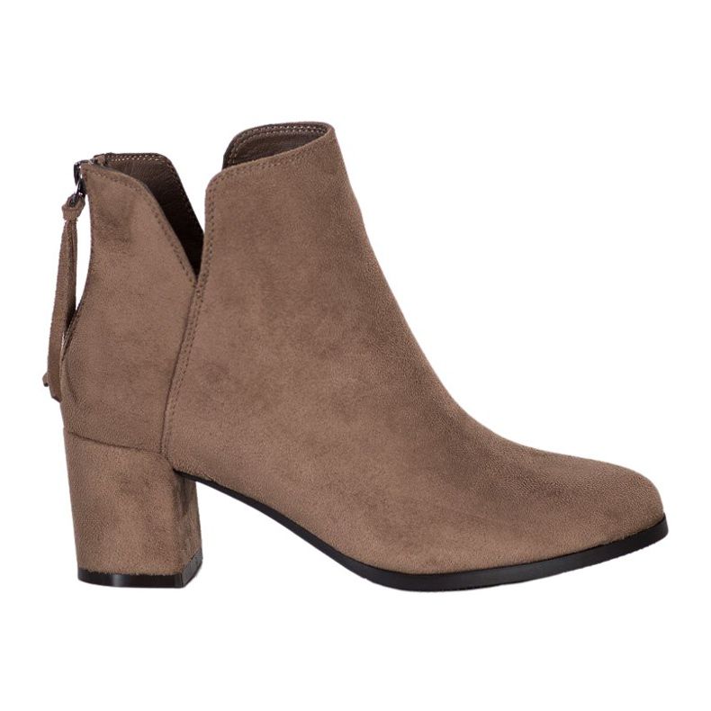 VINCEZA Reißverschlussstiefel braun