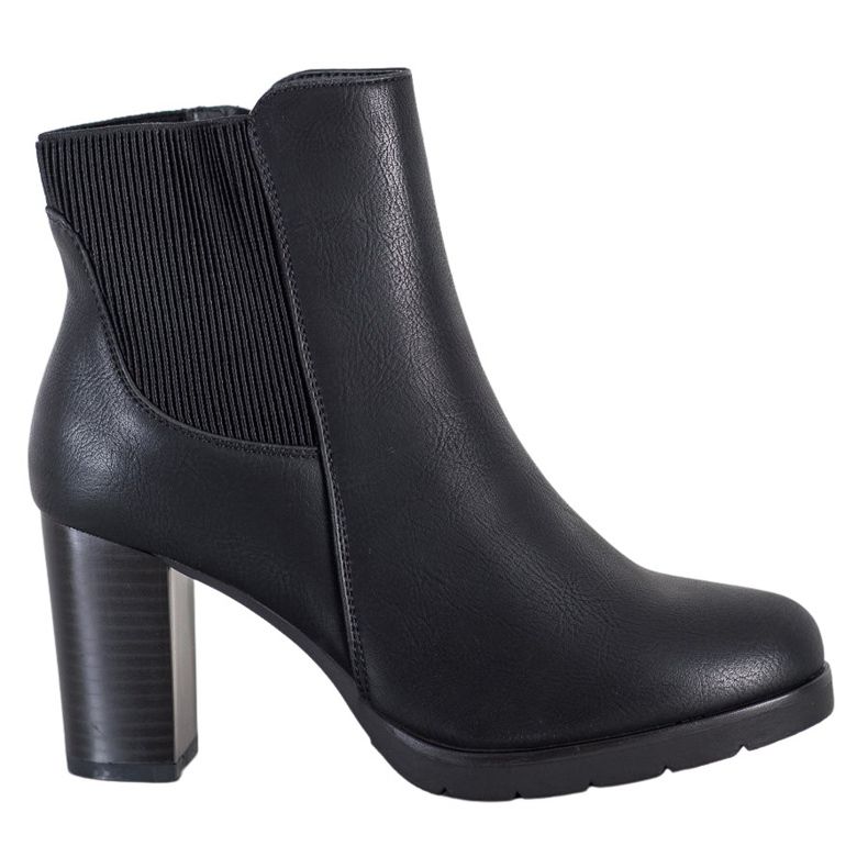 J. Star Stylische Stiefel mit hohen Absätzen schwarz