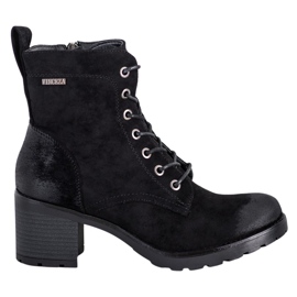 VINCEZA Wildlederstiefel schwarz