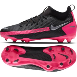 Nike Phantom Gt Akademie Df FG / MG Jr CW6694-006 Fußballschuhe schwarz mehrfarbig