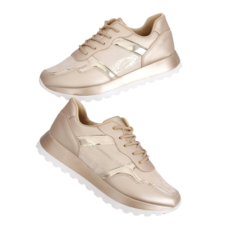 Goldene Sportschuhe für Damen 2019-447 Gold gelb