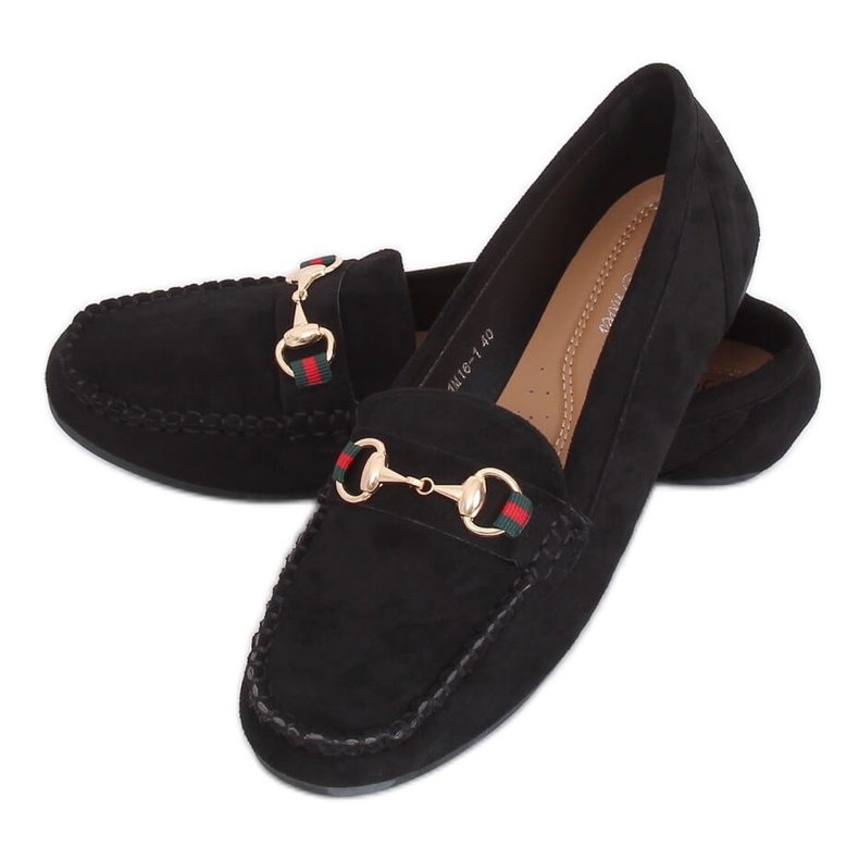 Schwarze Damen Slipper CH-1M16 Schwarz