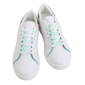 Weiße 5G-2 Grüne Damen-Sneaker