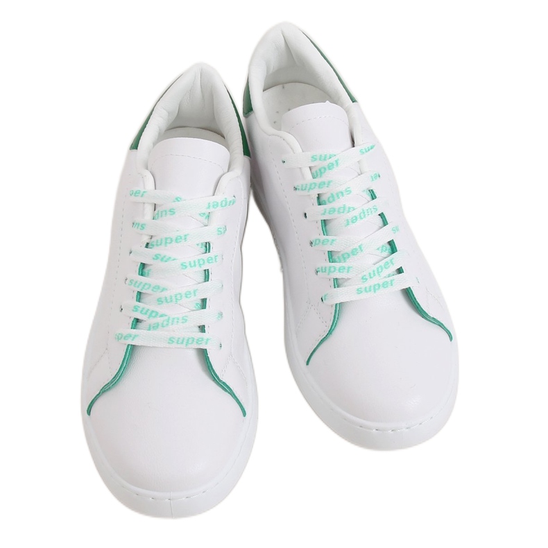 Weiße 5G-2 Grüne Damen-Sneaker