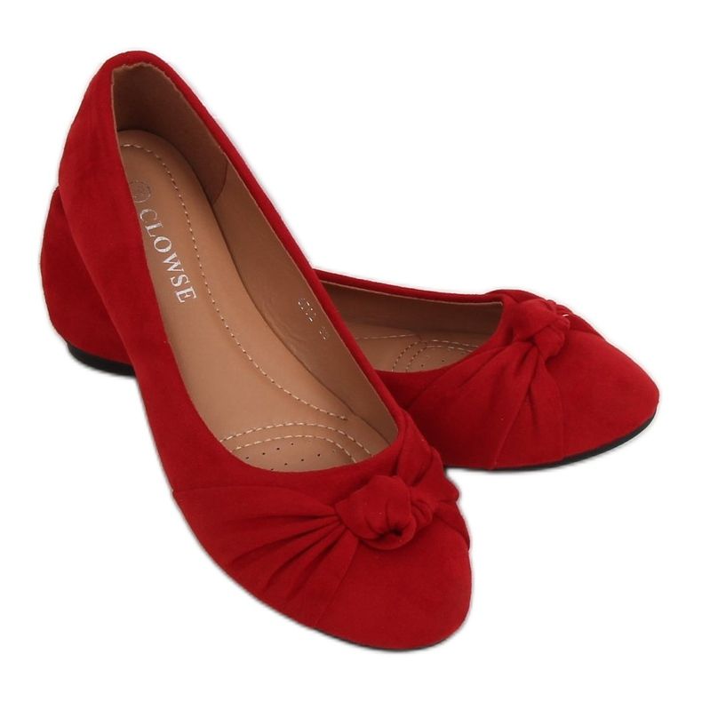 Rote Damenballerinas 8F62 Rot