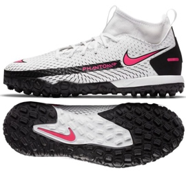 Nike Phantom Gt Academy Df Tf Jr CW6695-160 Fußballschuh mehrfarbig weiß