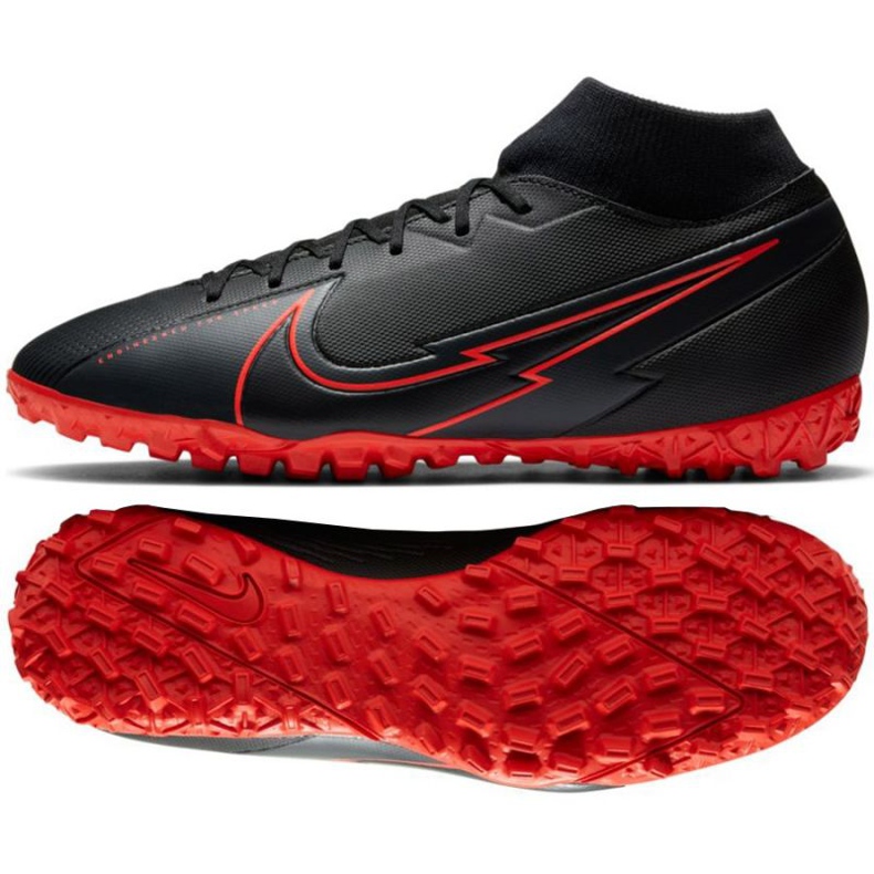 Nike Mercurial Superfly 7 Academy Tf M AT7978-060 Fußballschuh mehrfarbig schwarz