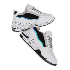 Weiße Sportschuhe für Damen C-3151 Schwarz