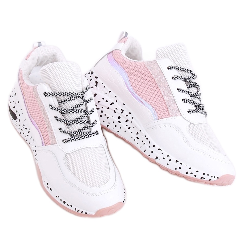 Weiße Sportschuhe für Damen C-3151 Pink