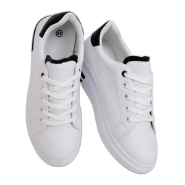 Weiße Damen Sneaker LG20 WEISS / SCHWARZ