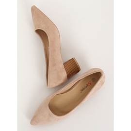 Pumps auf Holzabsatz beige CL75P Beige Ii Genre braun