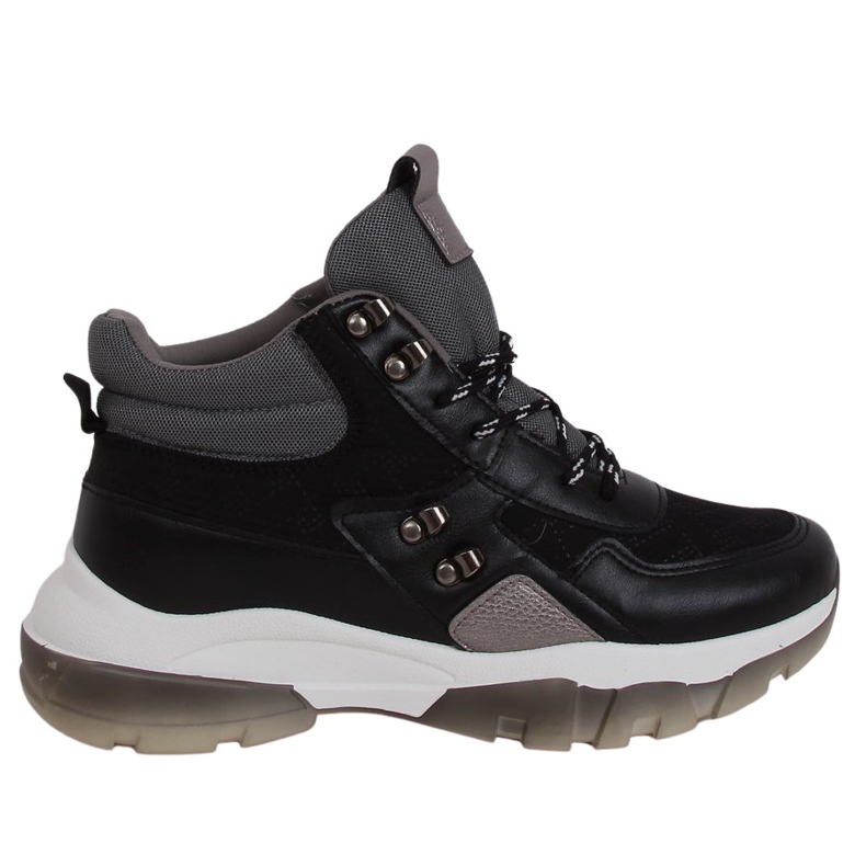 Schwarze Stiefeletten 2000-C03 Schwarz