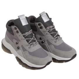 Graue High-Top-Sportschuhe 2000-C03 Grau