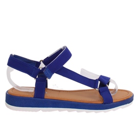 Marineblaue Damensandalen WS9027 DK.BLUE Ii Quality navy blau