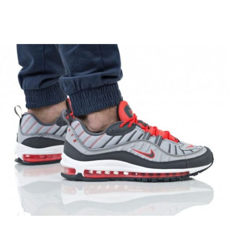 Nike Air Max 98 M 640744-006 Schuh rot grau
