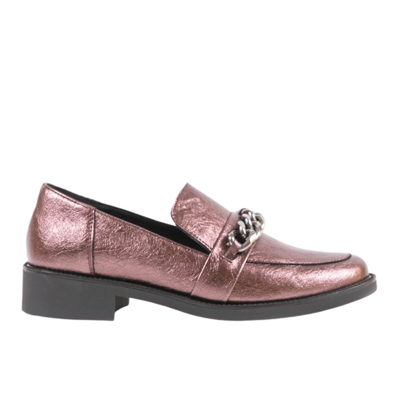 Kastanienbraune Slip-On-Schuhe für Damen C18-6292 mehrfarbig
