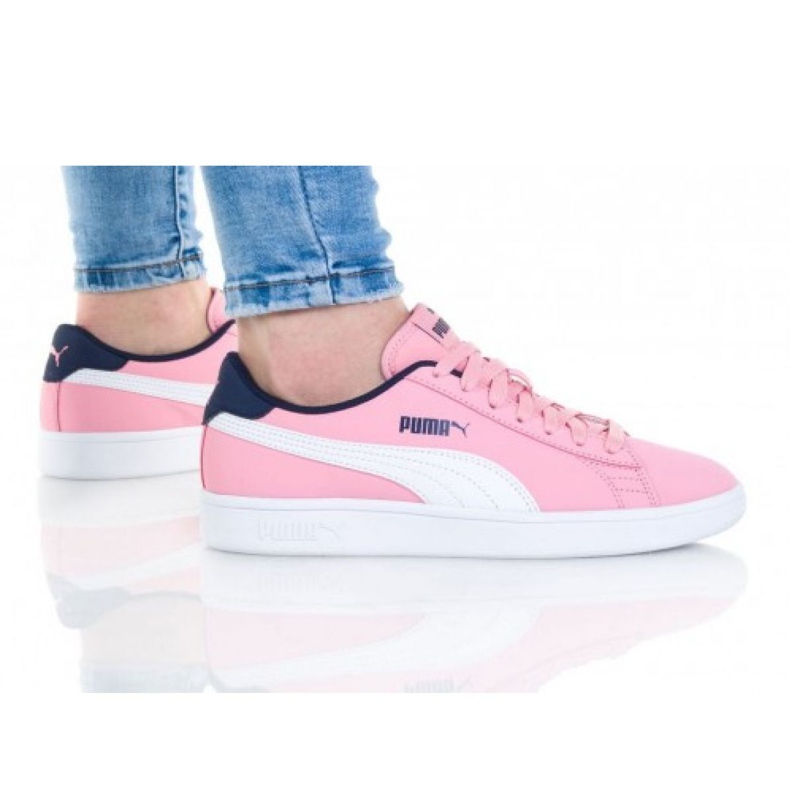 Puma Smash V2 Buck Jr 365182 16 Schuhe weiß rosa