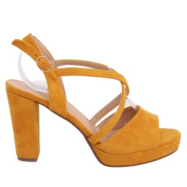 Sandalen High Heels Honig 9272 Amarillo II Qualität gelb