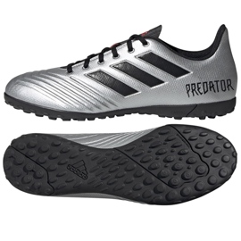 Adidas Predator 19.4 Tf M F35634 Fußballschuhe silber-