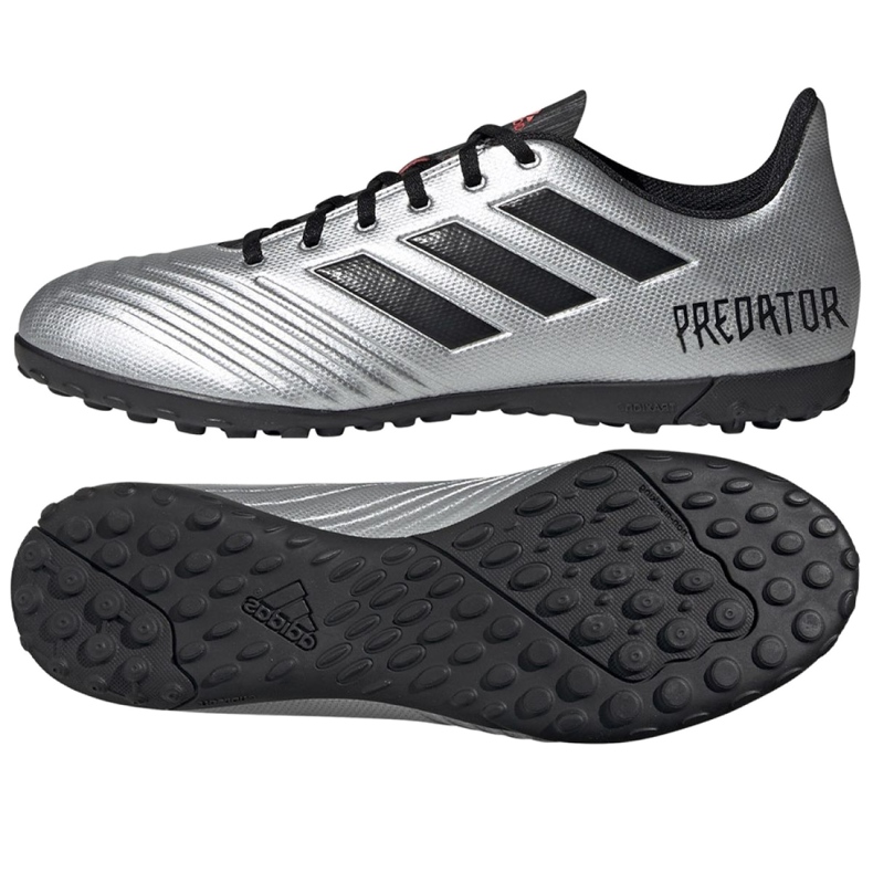 Adidas Predator 19.4 Tf M F35634 Fußballschuhe silber-