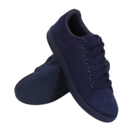 Damen-Sneaker aus Wildleder in Marineblau 6301