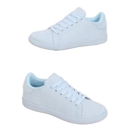 Blaue Wildleder-Sneaker für Damen 6301 L.BLUE