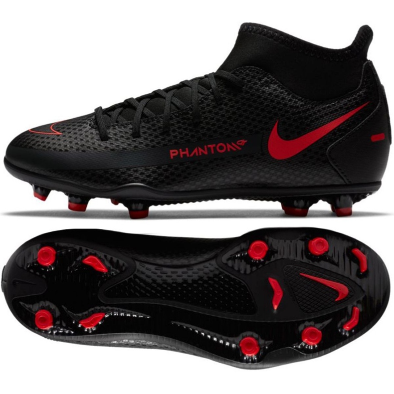 Nike Phantom Gt Club Df FG / MG Jr CW6727-060 Fußballschuhe mehrfarbig schwarz