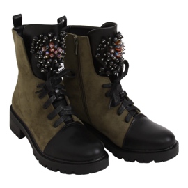 Schnürstiefel Workery Grün NC1062 Grün