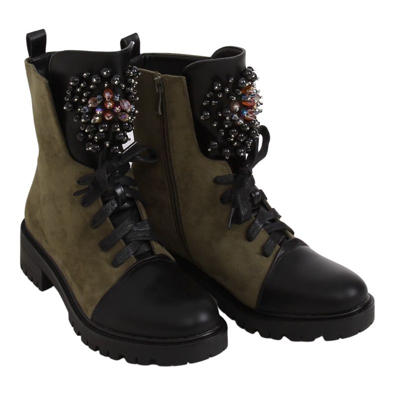 Schnürstiefel Workery Grün NC1062 Grün