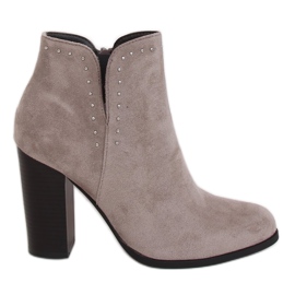 Graue High Heels UK11P Grau