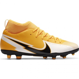 Nike Mercurial Superfly 7 Club Fußballschuhe FG / MG Jr AT8150 801 gelb gelb