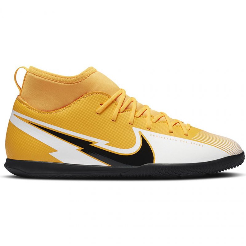 Nike Mercurial Superfly 7 Club Ic Jr AT8153 801 Fußballschuhe gelb orangen und rottöne