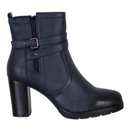 J. Star Freizeitstiefel auf einem Pfosten marineblau blau