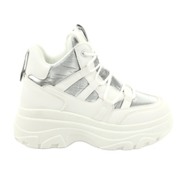 Evento Hohe Sportschuhe 20BT26-3192 weiß silber-