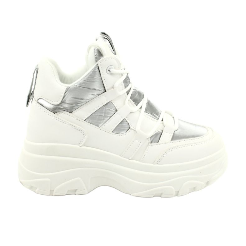 Evento Hohe Sportschuhe 20BT26-3192 weiß silber-