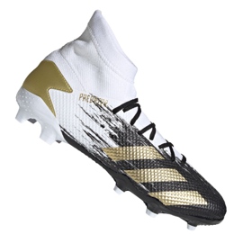 Adidas Predator 20.3 Fg M FW9196 Fußballschuhe schwarz, weiß, schwarz, gold weiß