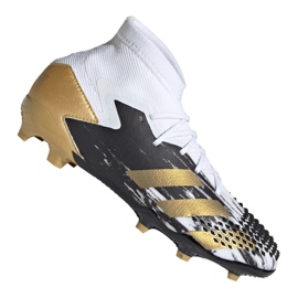 Adidas Predator 20.1 Fg Jr FW9208 Fußballschuhe schwarz, weiß, schwarz, gold weiß