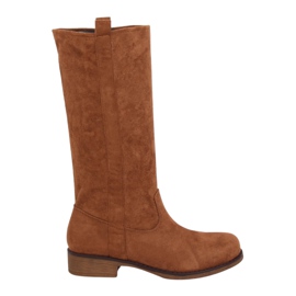 Stiefel mit geradem Obermaterial in Camel ST-19P Camel braun