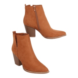 Stiefel mit hohen Absätzen Mandel Camel M397 Camel braun