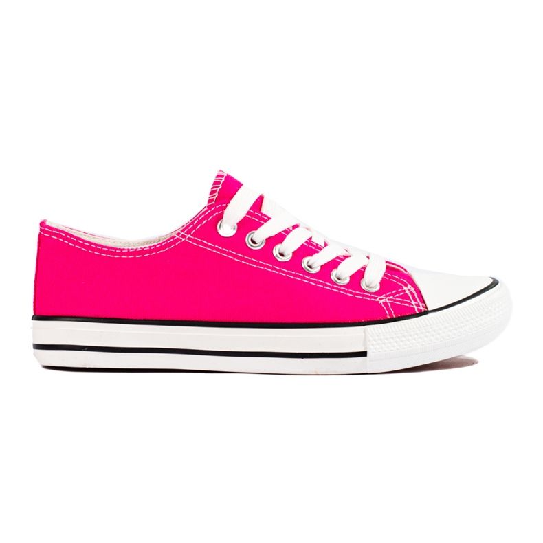 J. Star Klassische Fuchsia Sneakers rosa