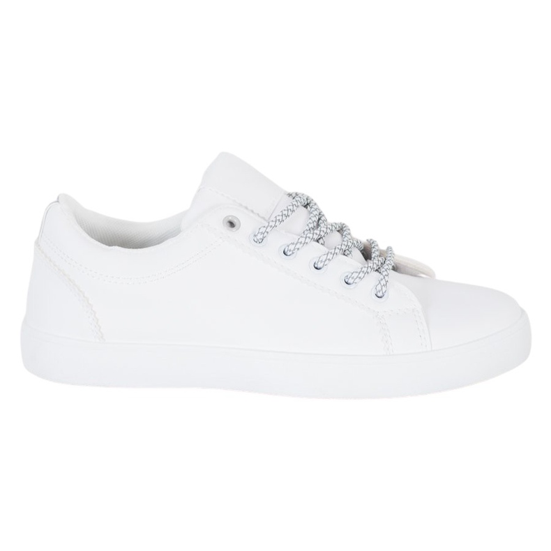 SHELOVET Sneakers mit dekorativen Schnürsenkeln weiß