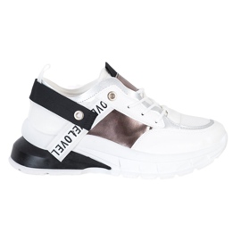 Marquiz Stylische Sneaker weiß schwarz