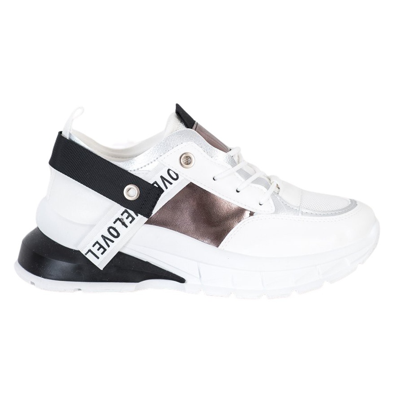 Marquiz Stylische Sneaker weiß schwarz