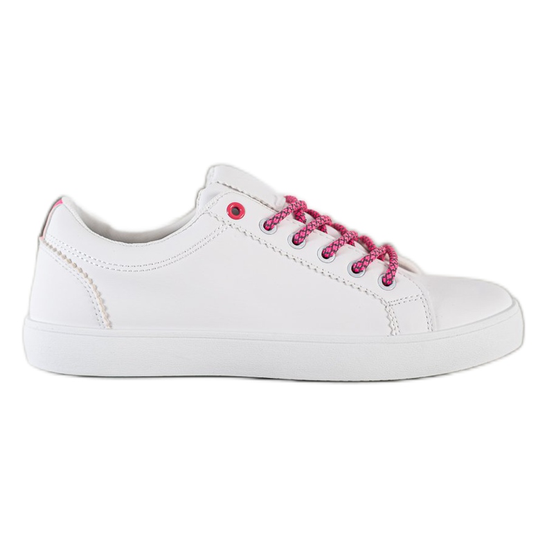 SHELOVET Sneakers mit dekorativen Schnürsenkeln weiß