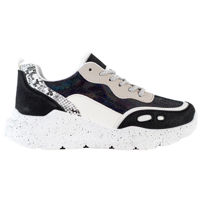 Kayla Sneaker mit Holo-Effekt schwarz