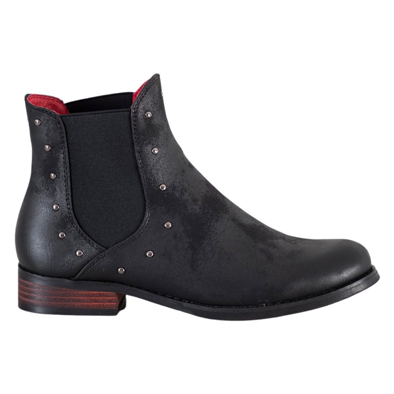 Goodin Schwarze Chelsea-Stiefel mit Accessoires