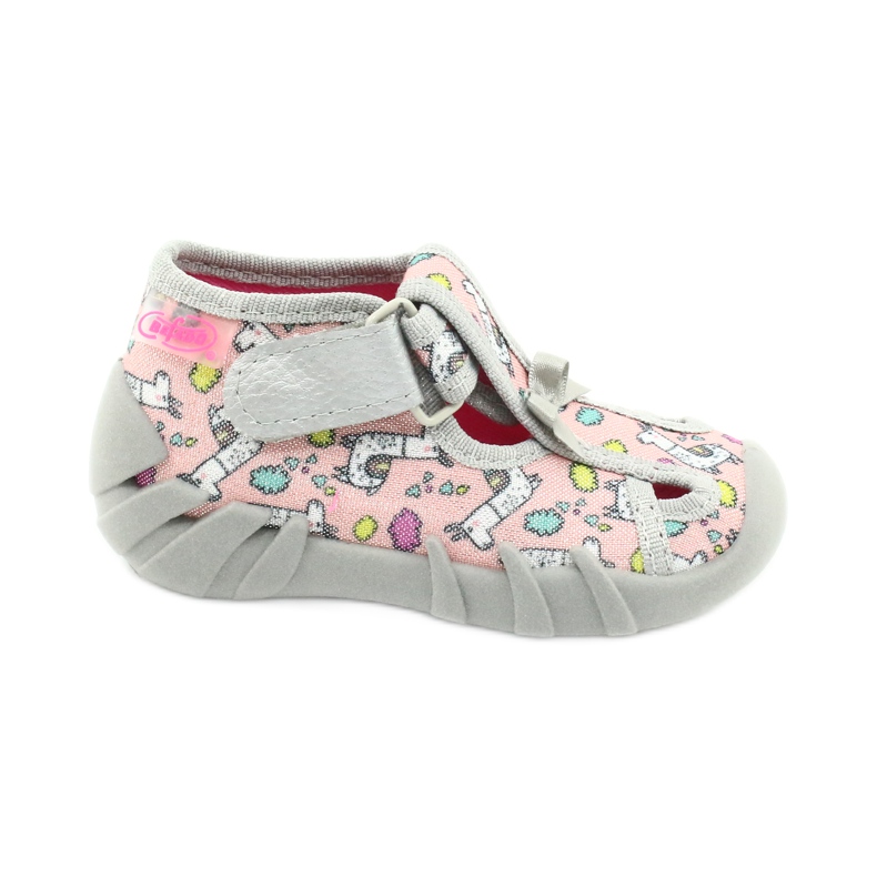 Befado Kinderschuhe 190P099 rosa grau