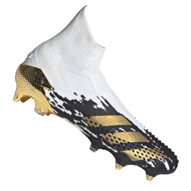 Adidas Predator 20+ Sg M FW9176 Fußballschuhe grau / silber, weiß, schwarz, gold weiß